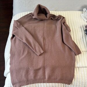 Xhilaration Mauve Cowl Neck Sweater Knit Pullover
